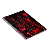 Red Flames Notebook Notizblock (Rechte Seite)
