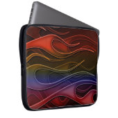 Red Flames Pattern Laptop Sleeve (Vorne Rechts)