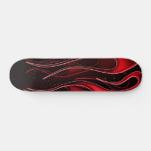 Red Flames Skateboard (Horizontal)