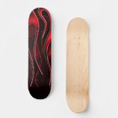 Red Flames Skateboard (Vorderseite)