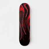 Red Flames Skateboard (Vorne)