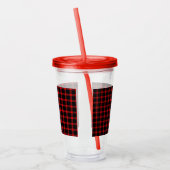 Red Flanell Weihnachten/Winter Acrylic Tumbler Acryltrinkbecher (Links)