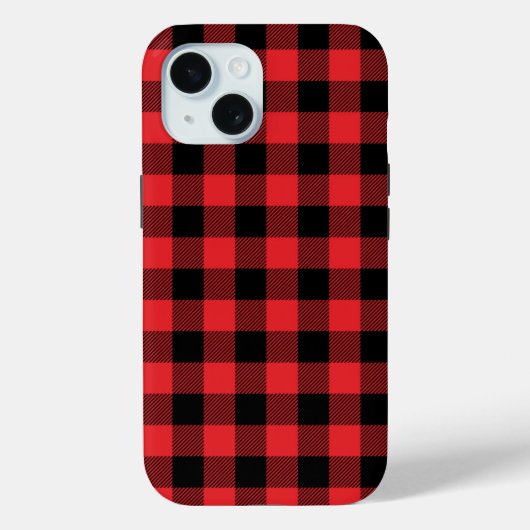 Red Flannel Buffalo Karo Pattern Case-Mate iPhone Hülle (Rückseite)