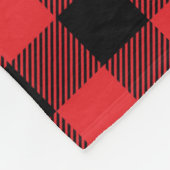 Red Flannel Buffalo Karo Pattern Fleecedecke (Ecke)
