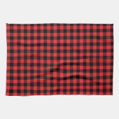 Red Flannel Buffalo Karo Pattern Geschirrtuch (Horizontal)