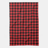 Red Flannel Buffalo Karo Pattern Geschirrtuch (Vertikal)