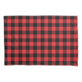 Red Flannel Buffalo Karo Pattern Kissenbezug (Vorderseite-Links)