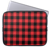 Red Flannel Buffalo Karo Pattern Laptopschutzhülle (Vorderseite)