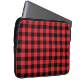 Red Flannel Buffalo Karo Pattern Laptopschutzhülle (Vorne Rechts)