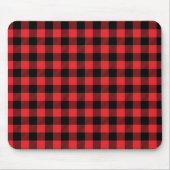 Red Flannel Buffalo Karo Pattern Mousepad (Vorne)