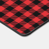 Red Flannel Buffalo Karo Pattern Schreibtischunterlage (Ecke)