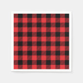 Red Flannel Buffalo Karo Pattern Serviette (Vorderseite)