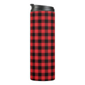 Red Flannel Buffalo Karo Pattern Thermosbecher (Nach rechts gedreht)