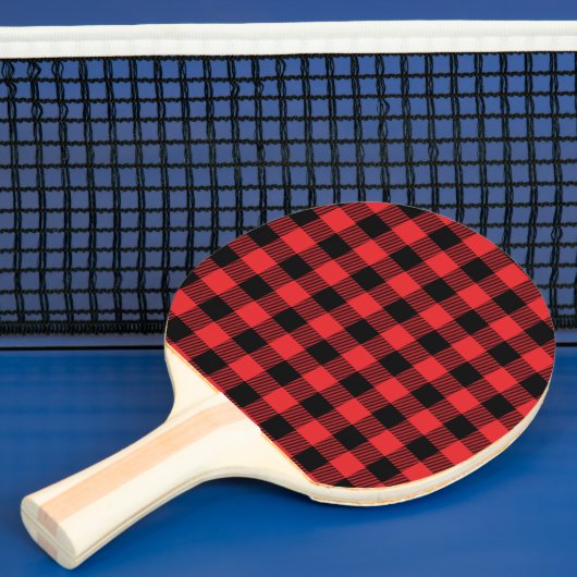 Red Flannel Buffalo Karo Pattern Tischtennis Schläger (InSitu)