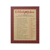 Red Flannel Celebrity Babies Baby Showspiel Pack Notizblock (Rotiert)