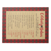 Red Flannel Celebrity Babies Baby Showspiel Pack Notizblock (Vorderseite)