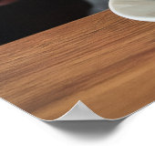 Red Flannel Frenchie: Brew und Buzz Poster (Ecke)