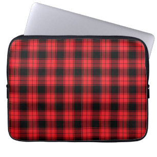Red Flannel Tartan Muster Laptopschutzhülle