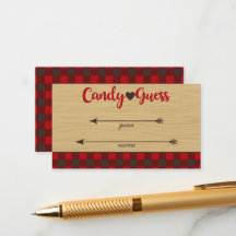 Red Flannel Wie viele Candies Game Guards Cards