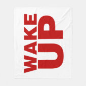 Red Fleece Blanket geweckt (Vorderseite)