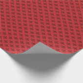 Red Fleur-de-Lis Geschenkpapier (Ecke)