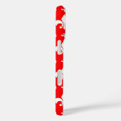 Red Fleur-de-lis-Muster Case-Mate iPhone Hülle (Rückseite / Rechts)