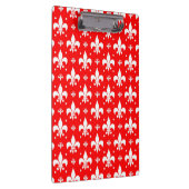 Red Fleur-de-lis-Muster Klemmbrett (Rechts)