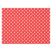 Red Fleur-de-lis-Muster Tischdecke (Vorderseite (Horizontal))