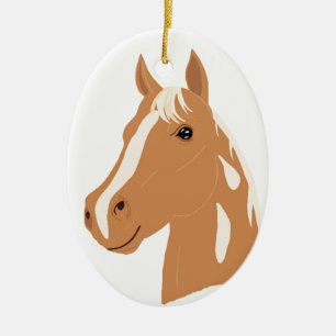 Red Flight the Happy Horse Keramikornament