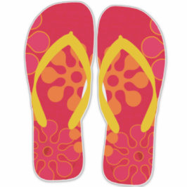 Red Flip Flops Beach Sandals Aufkleber