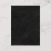 Red Floral Black Goth Hochzeitsempfang Begleitkarte (Rückseite)