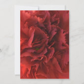 Red Floral Brautparty Einladung (Rückseite)