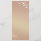 Red Floral Burgundy Wedding Menükarte (Rückseite)