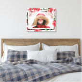 Red Floral Child Foto Leinwand (Insitu (Schlafzimmer))