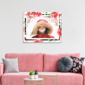 Red Floral Child Foto Leinwand (Insitu (Wohnzimmer))