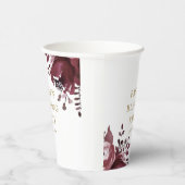 Red Floral Christlich Mother und Baby Segen Pappbecher (Rechts)