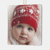 Red Floral Christmas Wreath – Elegant Holiday Keramikornament (Links)