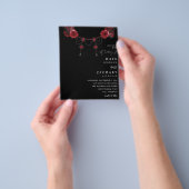 Red Floral & Crystal Wedding - Black Flyer (Gruppe)