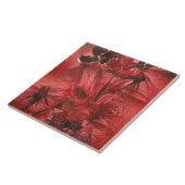 Red Floral Fliese (Seite)