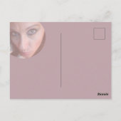 Red Floral Foto Postkarte (Rückseite)