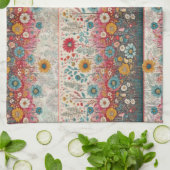 Red Floral Garden Küchentücher (Gefaltet)