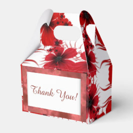 Red Floral Geschenkschachtel