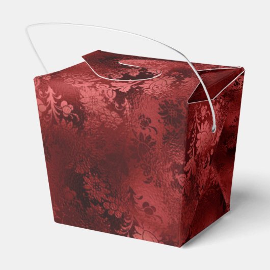 Red Floral Geschenkschachtel (Rückseite)