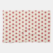 Red Floral Geschirrtuch (Horizontal)