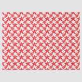 Red Floral Hand Gezeichnet Weihnachtsfeiertage Nie Seidenpapier (Vorderseite)