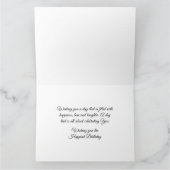 Red Floral - Happy Birthday Card Karte (Innenseite)