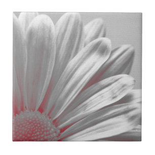 Red Floral Highlights Tile Fliese