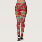Red Floral Leggings (Rückseite)