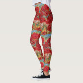 Red Floral Leggings (Links)