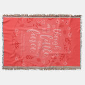 Red Floral Little Aber Fierce William Shakespeare Decke (Vorderseite)